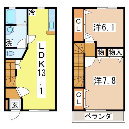 ティファナ　Ａの物件間取画像